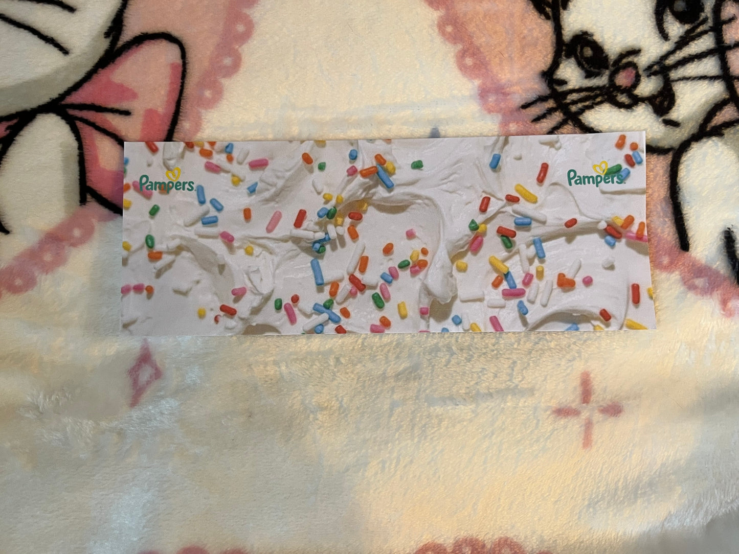 White Frosting Diaper Tape