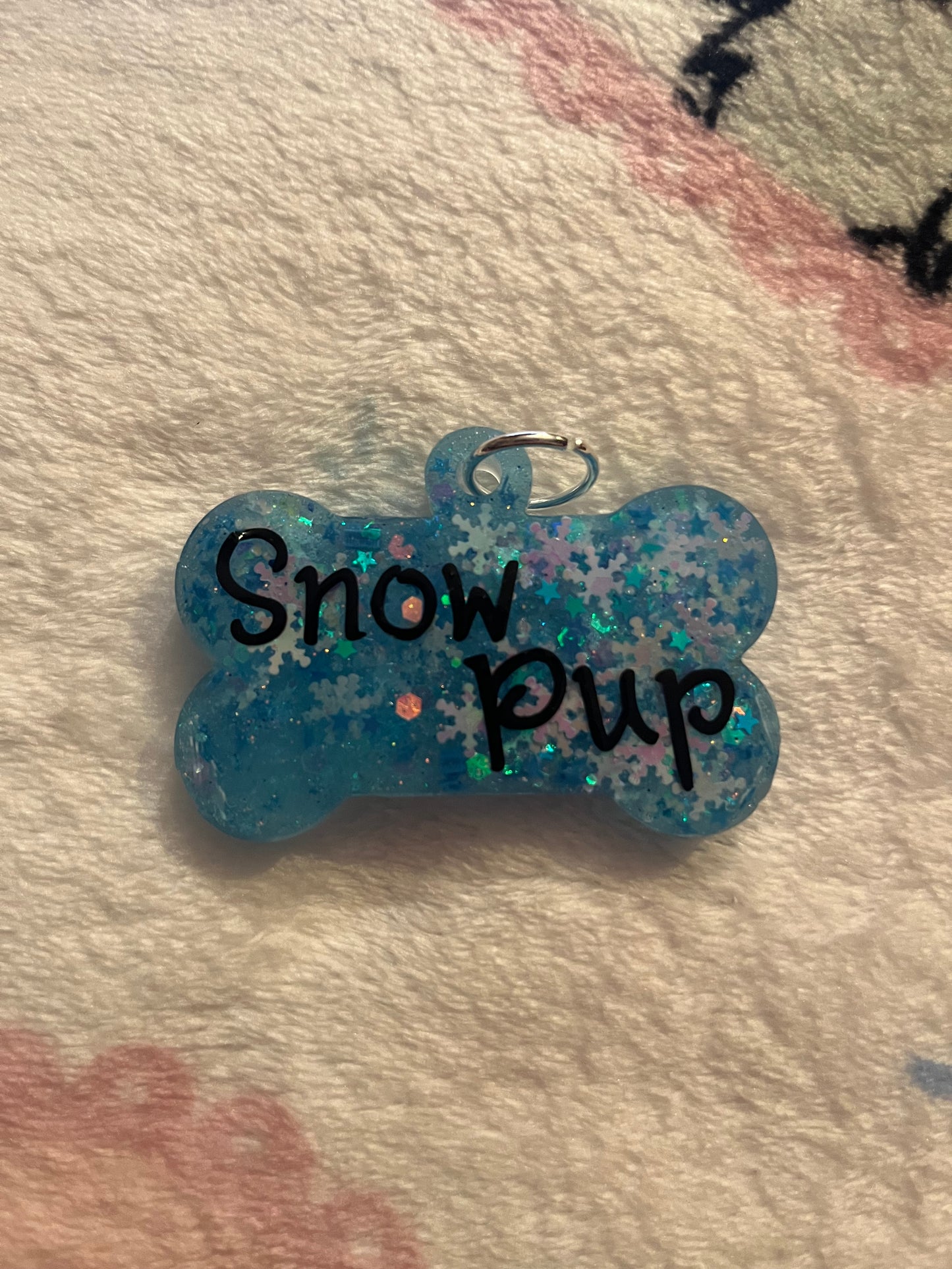 Snow Pup Dog Tag
