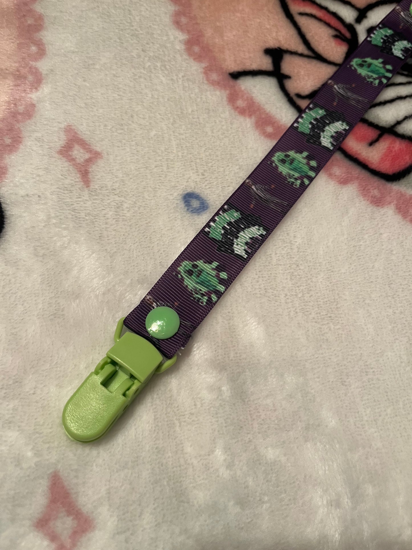 Beetlejuice Pacifier Clip