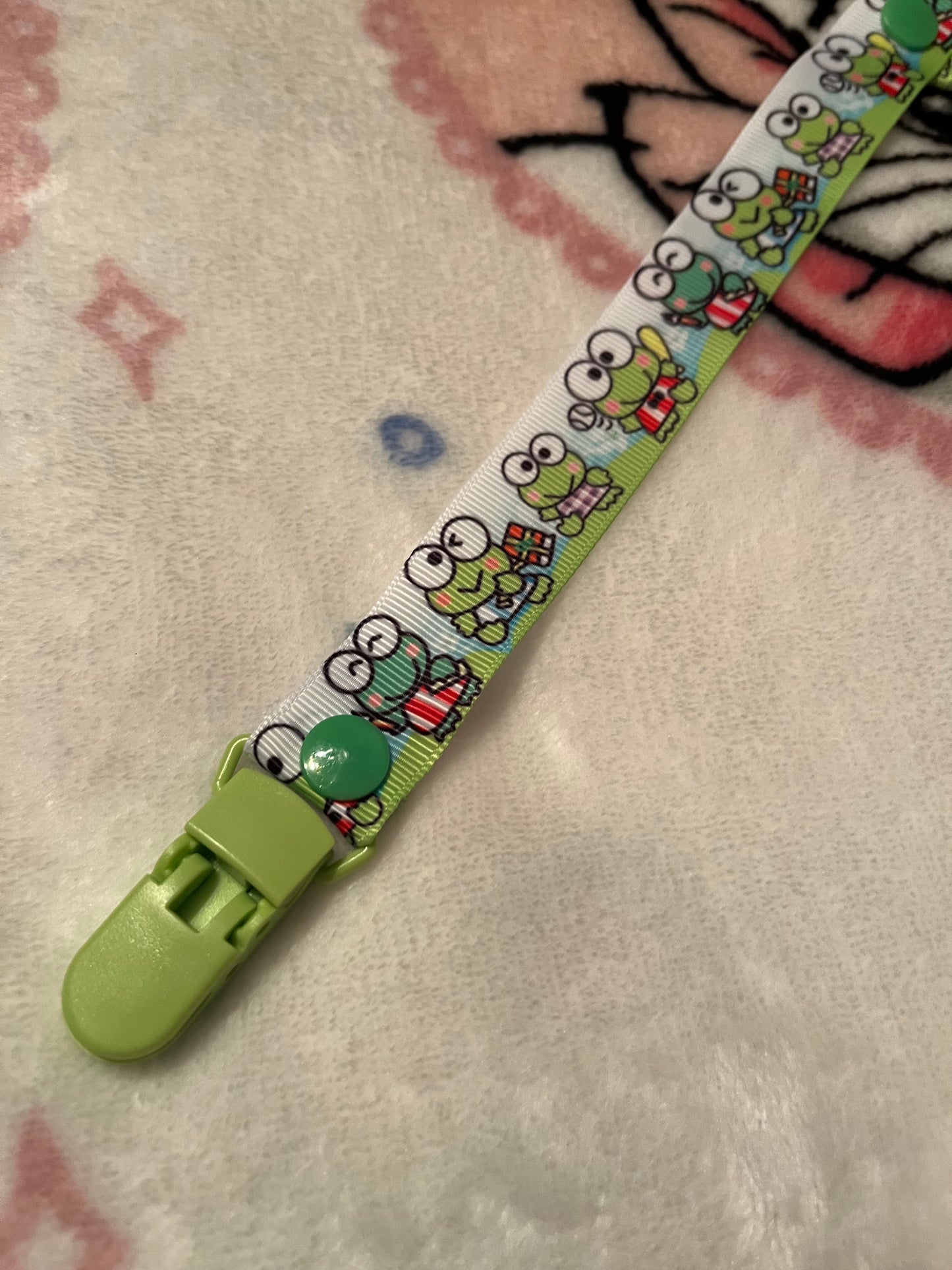 Keroppi Pacifier Clip