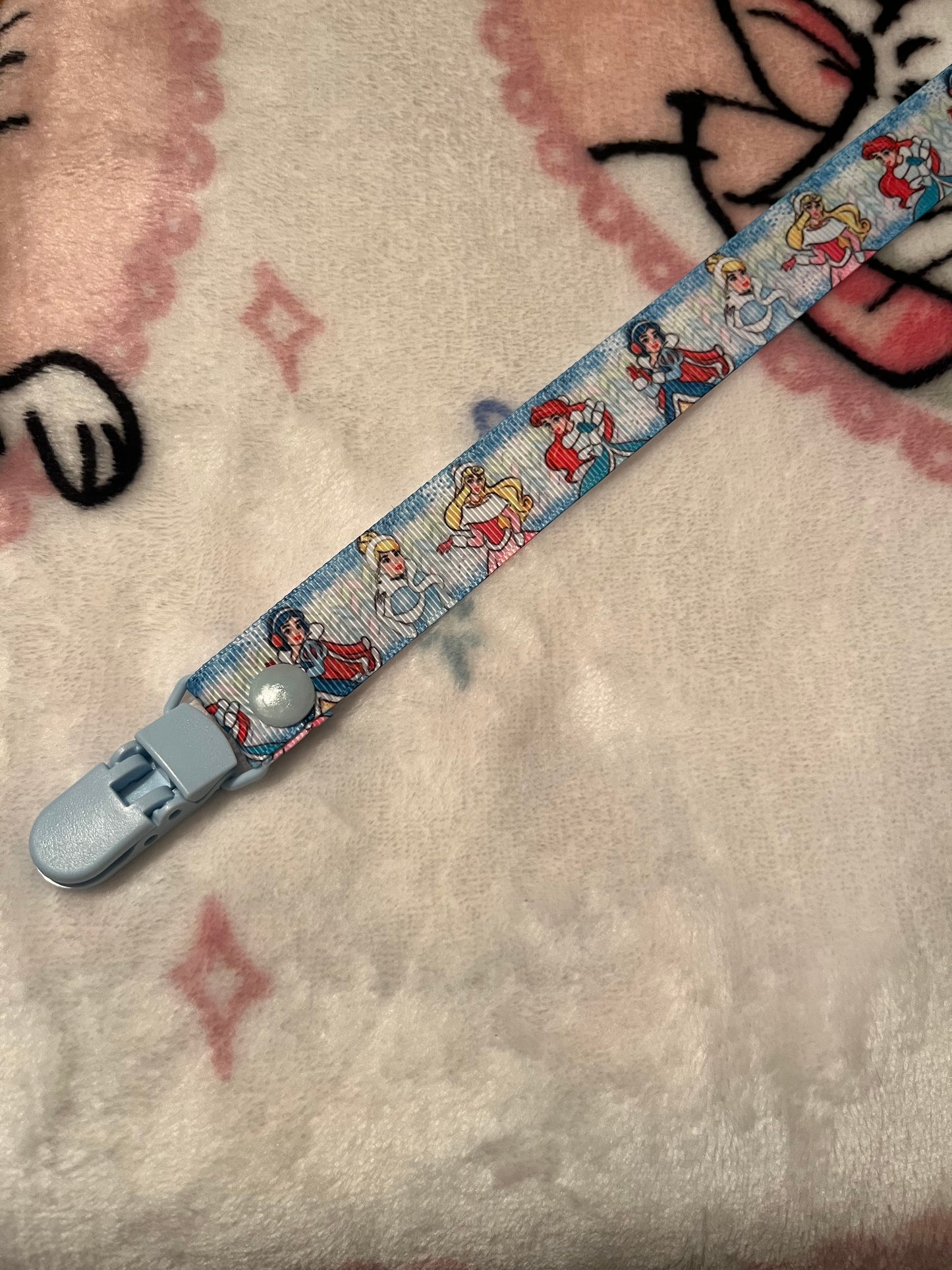Christmas Disney Princesses Pacifier Clip