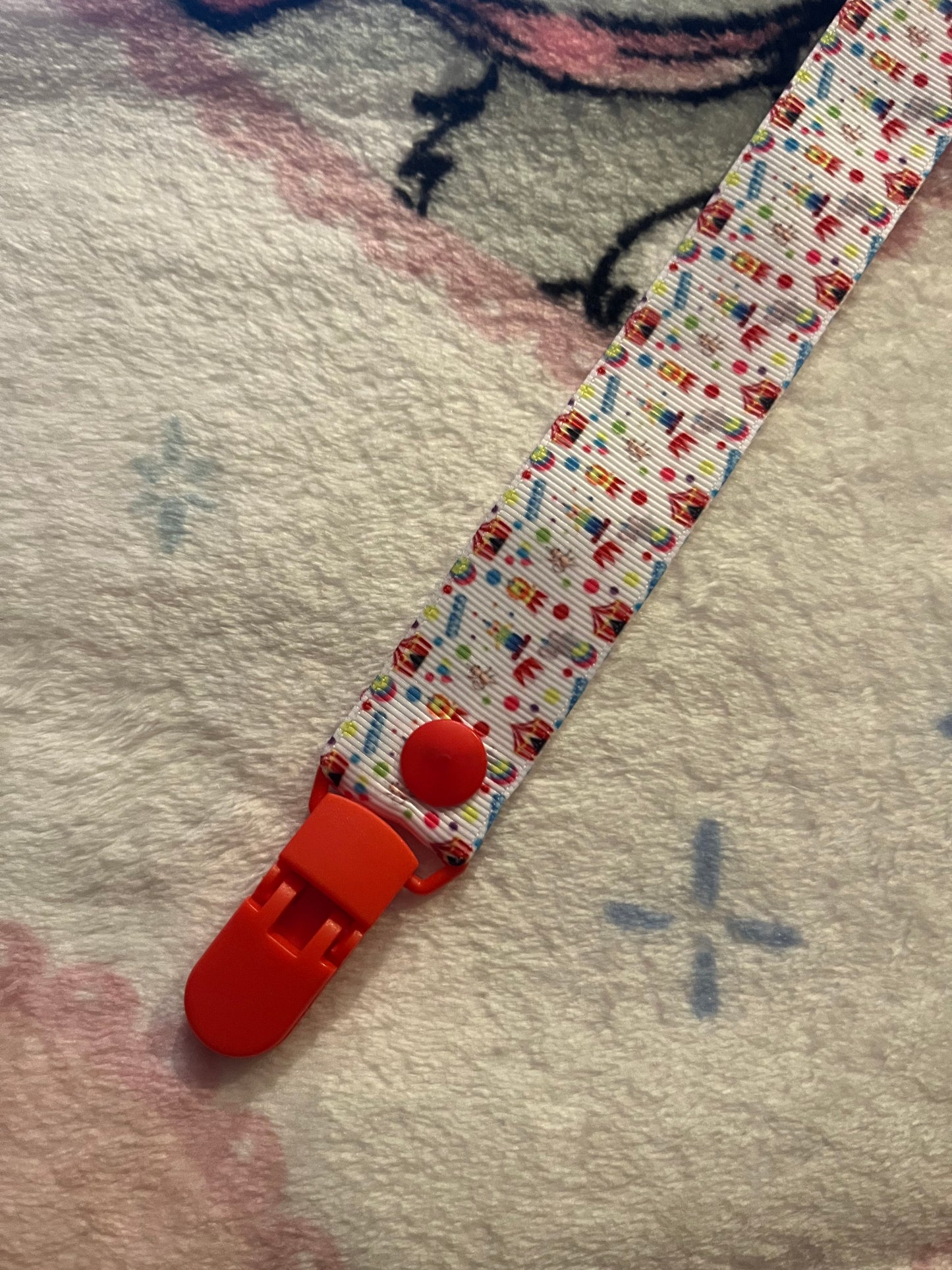 Circus Pacifier Clip