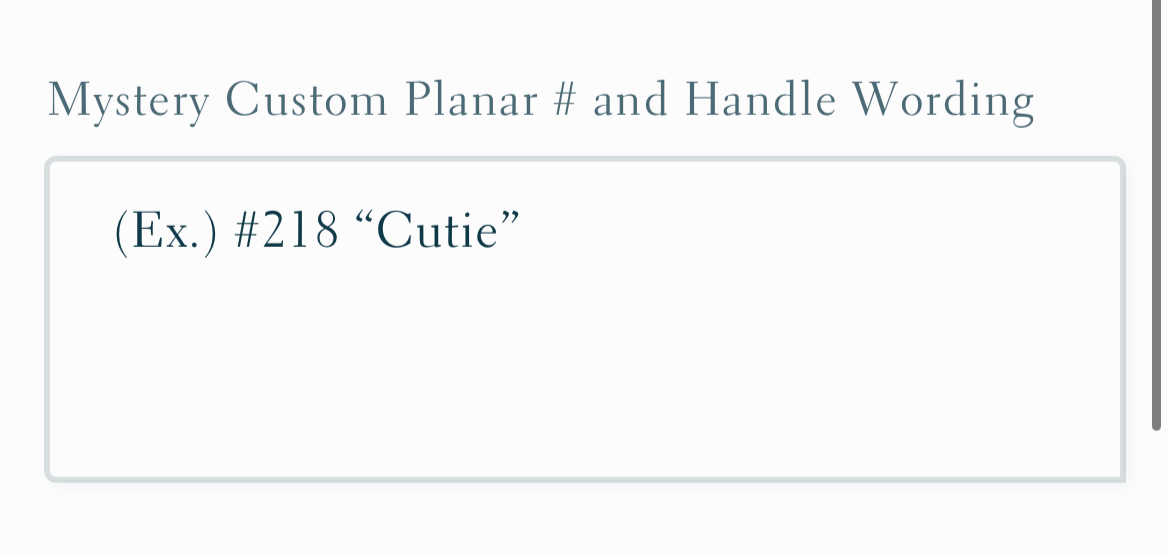 Artist’s Choice Custom