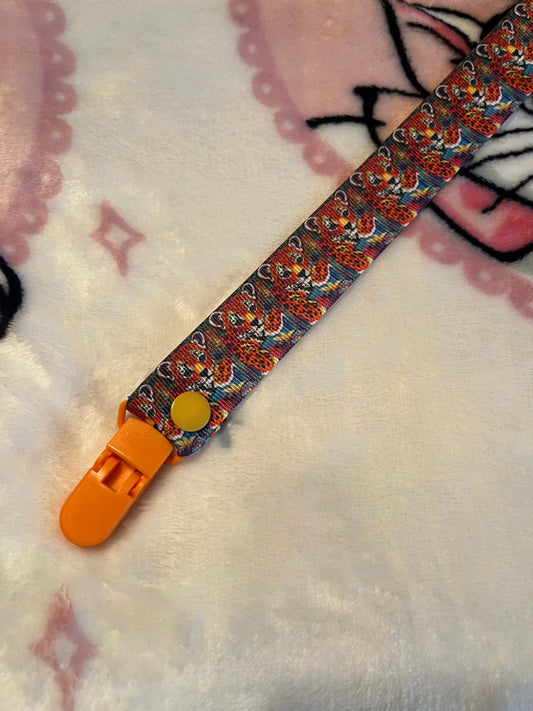 Cheetah Pacifier Clip