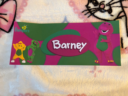 Barney Diaper Tape