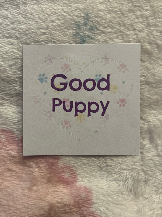 Good Puppy Sticker