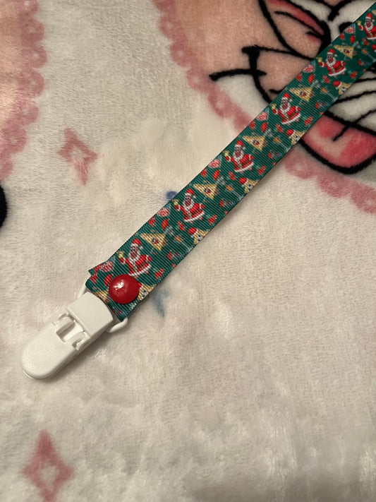 Christmas SpongeBob Pacifier Clip
