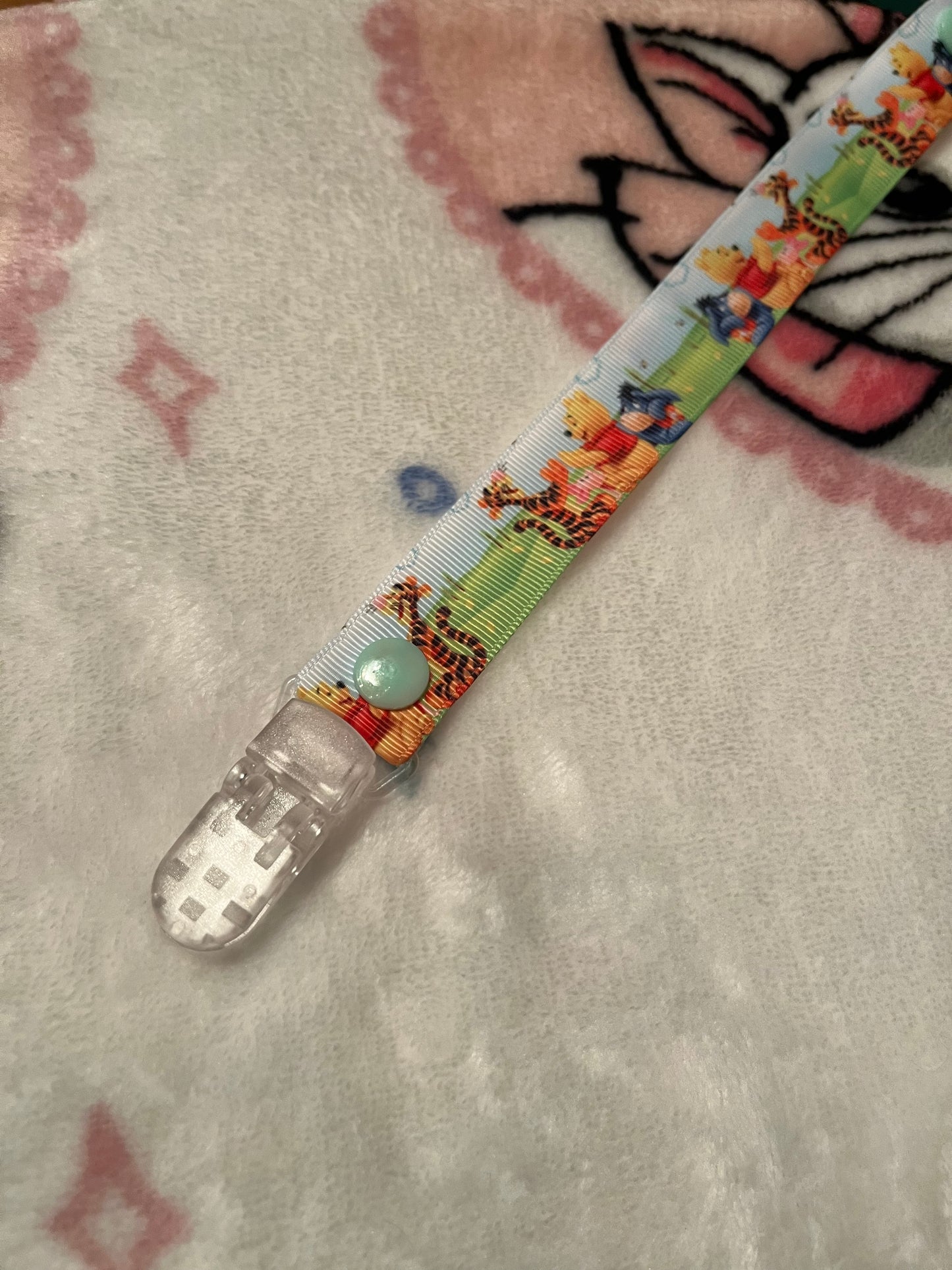 Pooh Bear and Friends Pacifier Clip