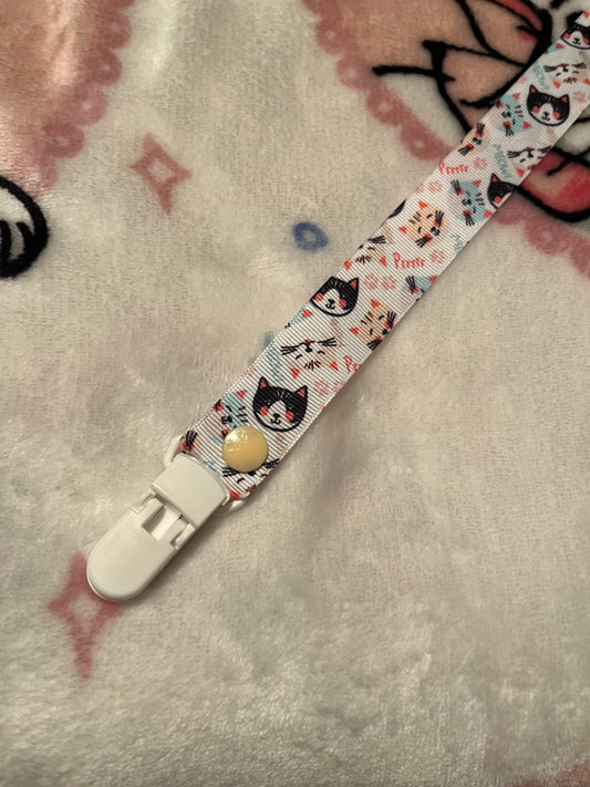 Cats Pacifier Clip