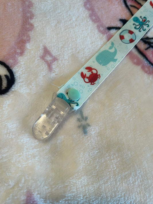 Ocean Critters Pacifier Clip