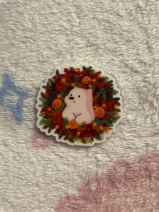 Christmas Ice Bear Wreath Planar