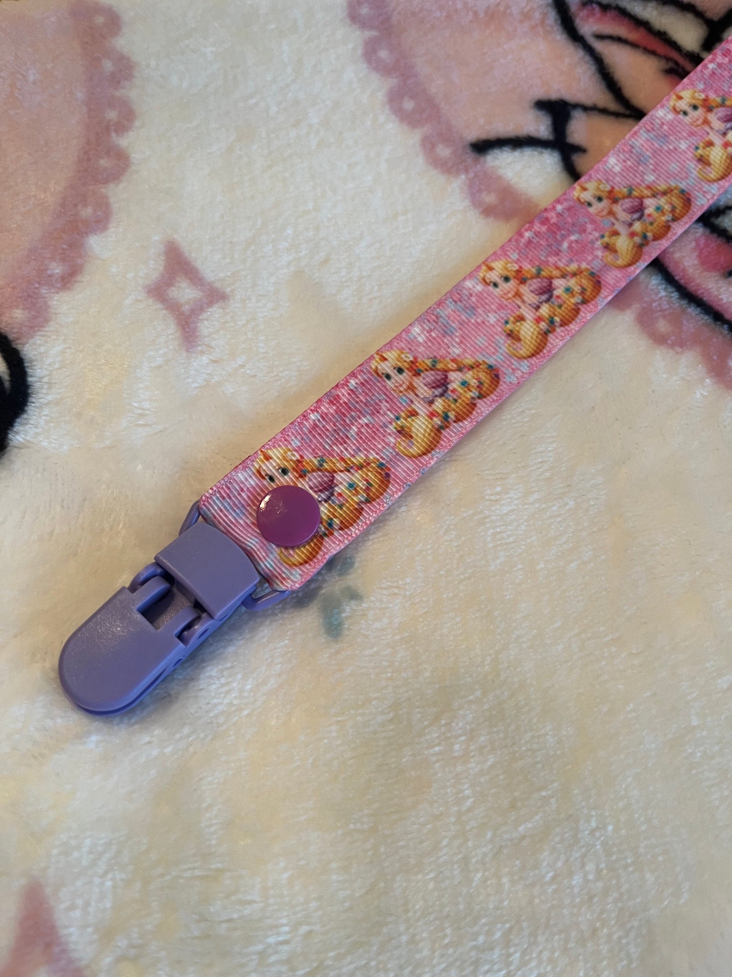 Rapunzel Pacifier Clip
