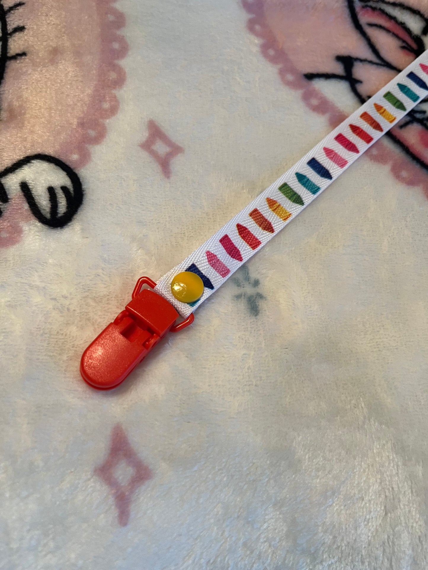 Crayons Pacifier Clip