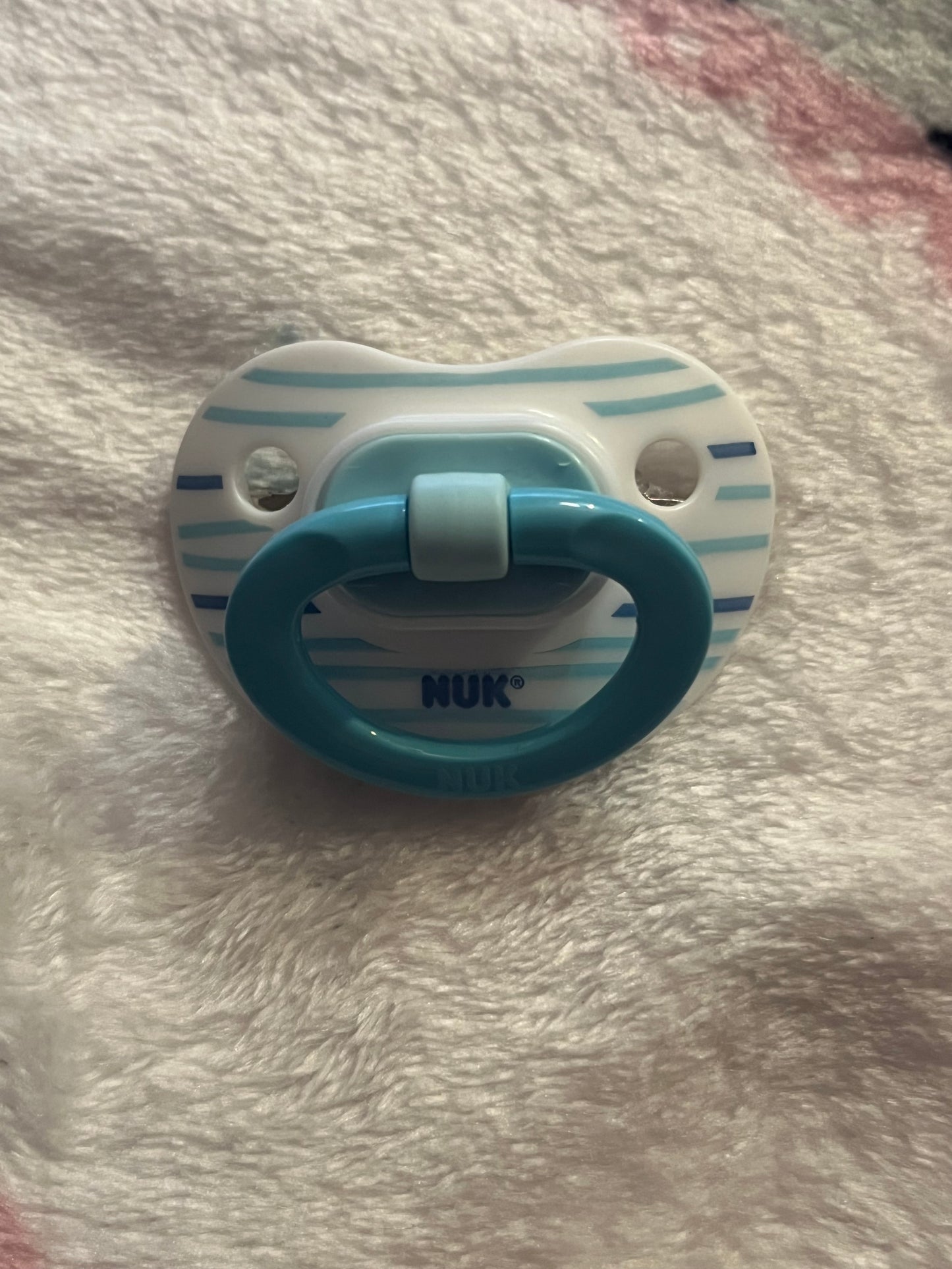 Blue Stripes Plushie Paci