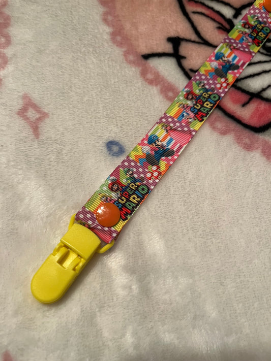 Mario Pacifier Clip