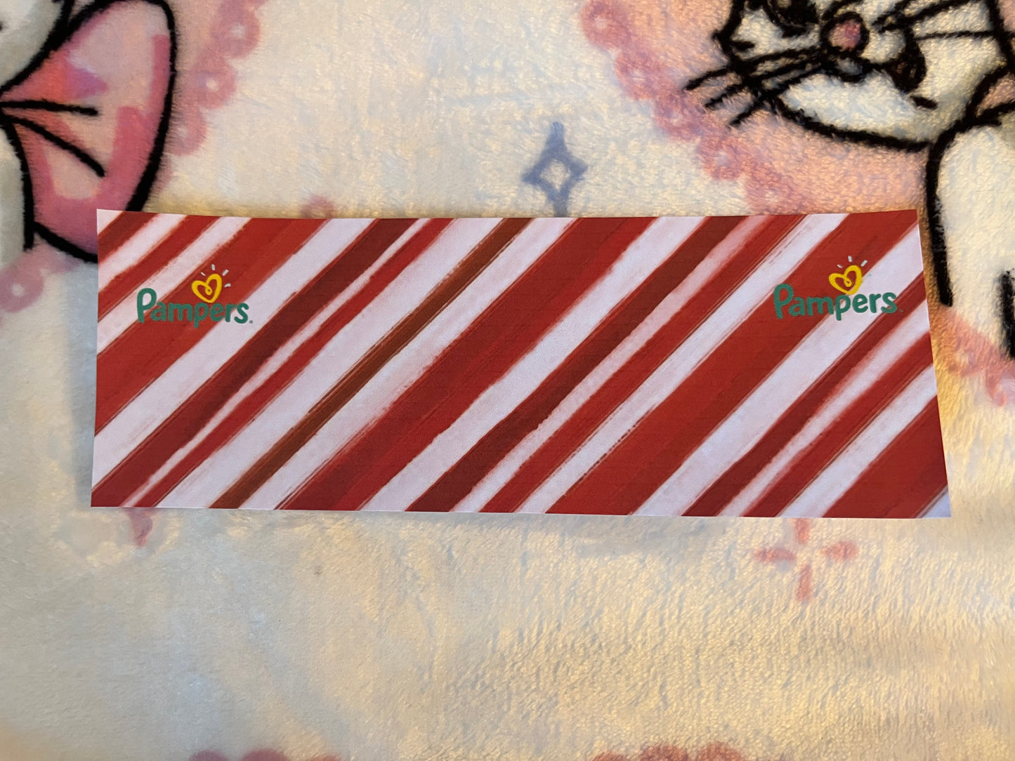 Christmas Candy Cane Stripes Diaper Tape
