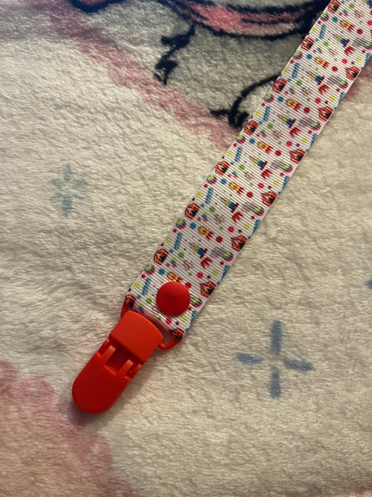 Circus Pacifier Clip