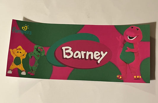 Barney Diaper Tape
