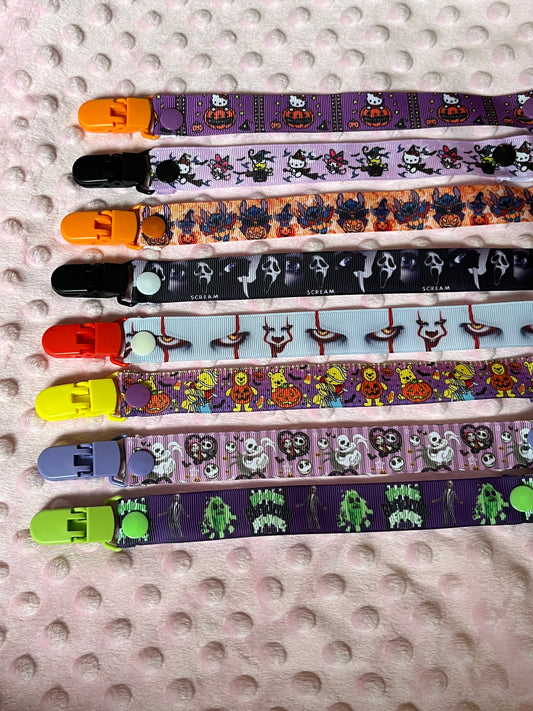 Halloween Pacifier Clips