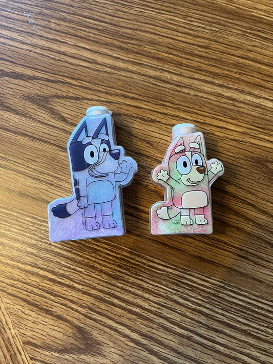 Bluey and Bingo Sand Art
